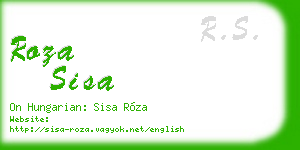 roza sisa business card