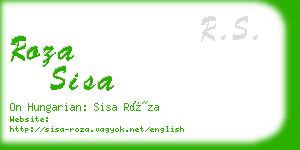 roza sisa business card